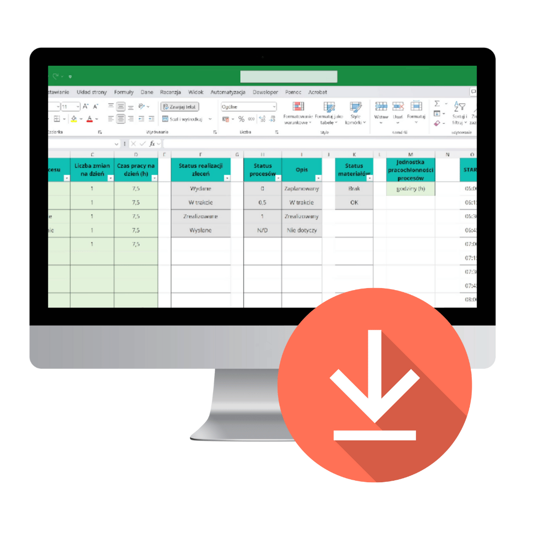 PLANOWANIE PRODUKCJI EXCEL (1)
